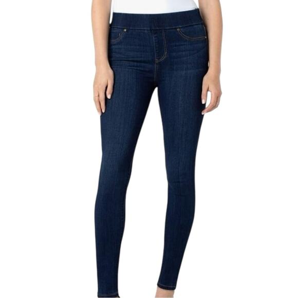Liverpool The Skinny Jean Ankle Pull On Dark Wash Stretch Women’s Size 6/28 - Picture 1 of 8